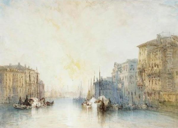 The Grand Canal, Venice Oil Painting by William Callow