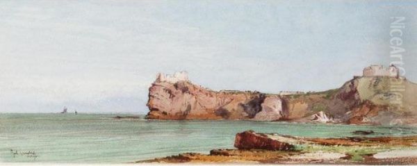 Pointe Pescade Away From The Town, Algeria Oil Painting by Gabriele Carelli