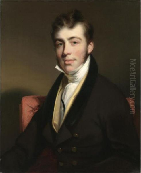 Portrait Of A Gentleman Oil Painting by George Chinnery