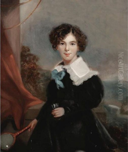 Portrait Of A Young Boy Oil Painting by George Chinnery