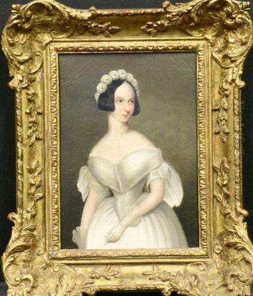 Portrait Of Maria Taglioni Oil Painting by George Chinnery