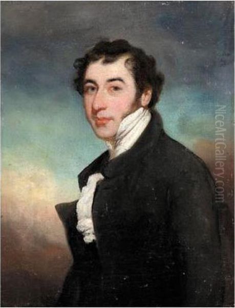 Portrait Of A Gentleman Oil Painting by George Chinnery