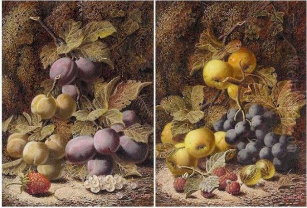 Still Life Of Fruit Oil Painting by Oliver Clare