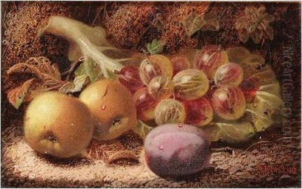 Still Life Of Fruit Oil Painting by Oliver Clare