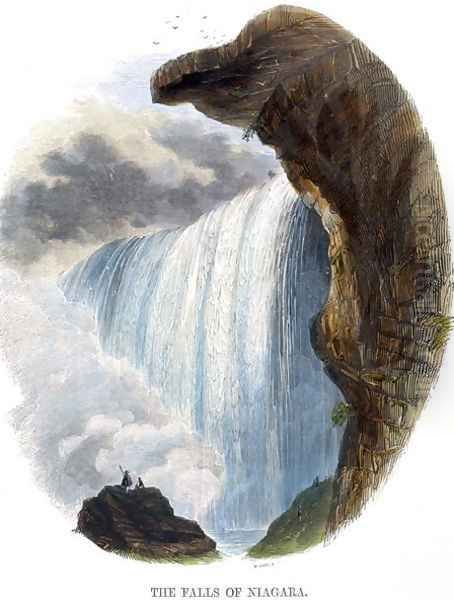 The Falls of Niagara, from Phenomena of Nature, 1849 Oil Painting by Josiah Wood Whymper