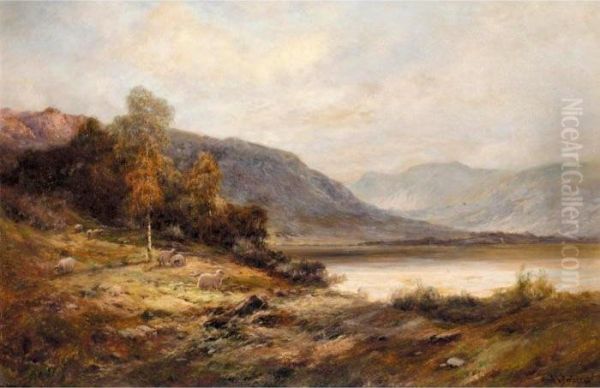 The Banks Of Loch Katrine Oil Painting by Alfred de Breanski