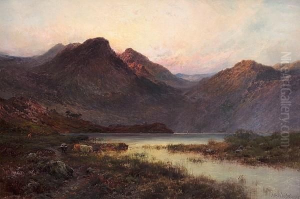 The Source Of The Garry Oil Painting by Alfred de Breanski