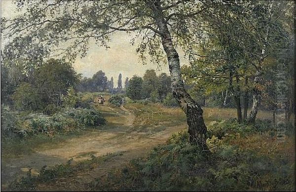 The Fringe Of The Common, Chislehurst Oil Painting by Alfred de Breanski