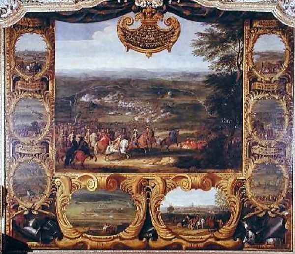 The Battle of Nordlingen 3 Oil Painting by Sauveur Le Conte