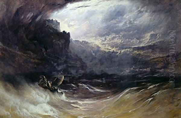 Christ Stilleth the Tempest 1852 Oil Painting by John Martin