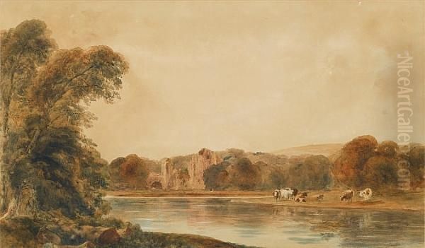 Bolton Abbey, Yorkshire Oil Painting by Peter de Wint