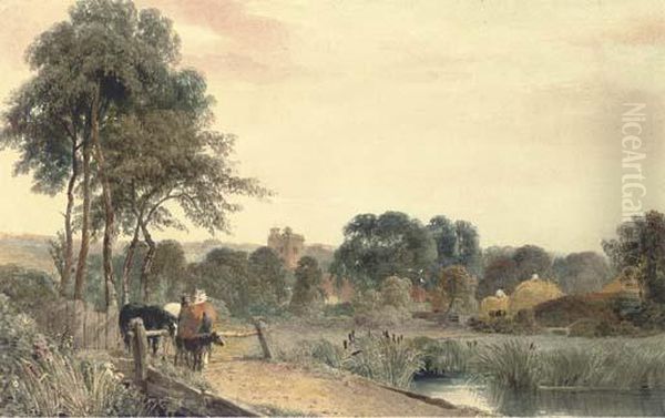 Cookham-on-thames, Berkshire Oil Painting by Peter de Wint