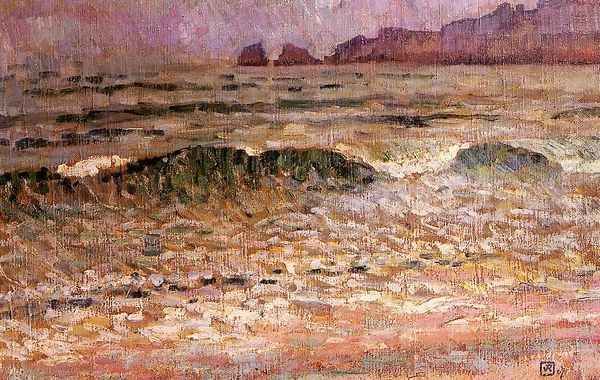 Rain - Jersey Oil Painting by Theo van Rysselberghe