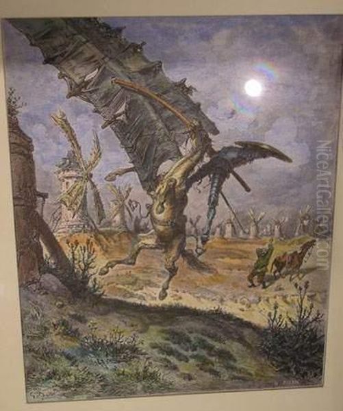 Don Quichotte Oil Painting by Gustave Dore