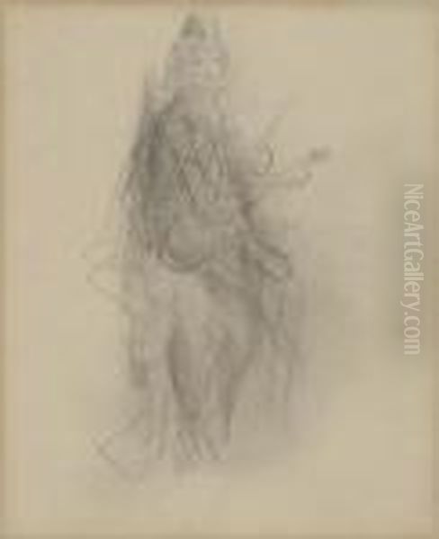 Figure Study Oil Painting by Gustave Dore