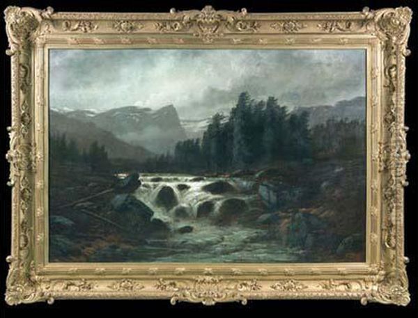 Paysage Des Pyrenees Oil Painting by Gustave Dore