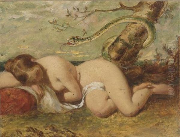 Eve Et Le Serpent Oil Painting by William Etty