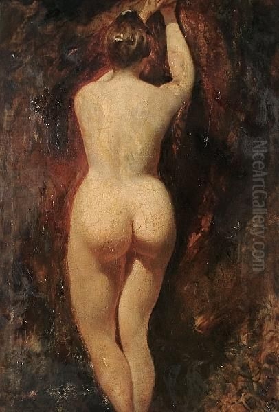 Nude Study Oil Painting by William Etty