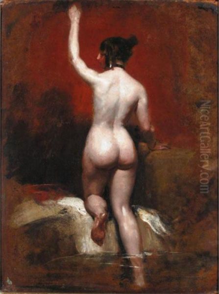 The Bather Oil Painting by William Etty