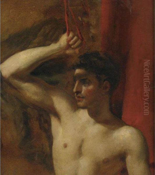 Study Of A Youth Oil Painting by William Etty