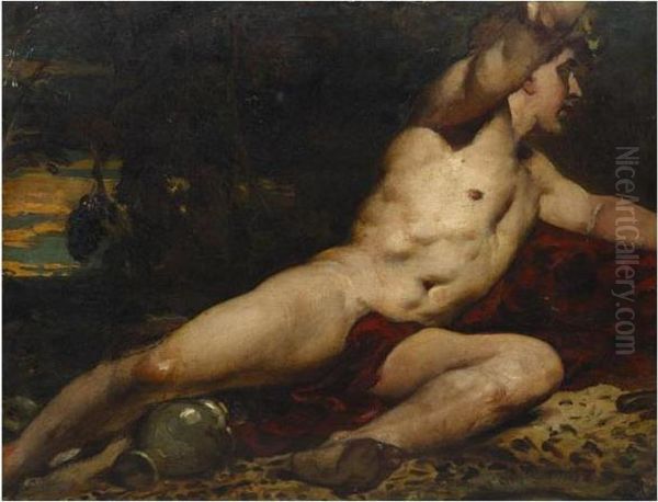 Bacchus Oil Painting by William Etty