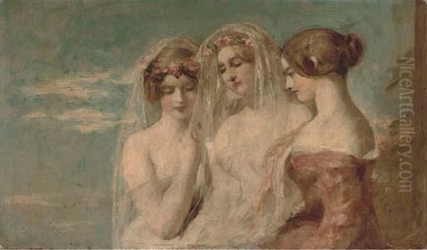 Bridesmaids Oil Painting by William Etty