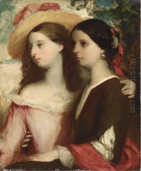 Friends Oil Painting by William Etty