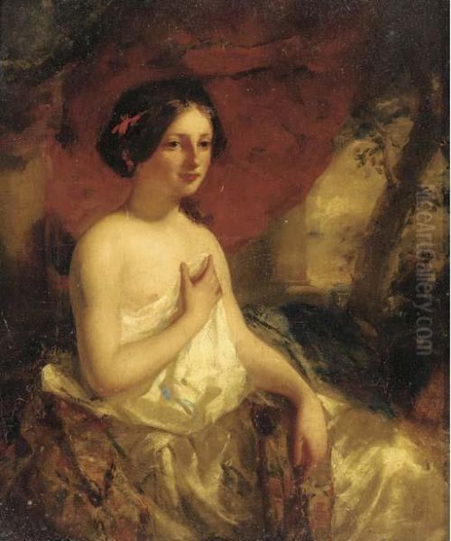 A Female Nude Oil Painting by William Etty