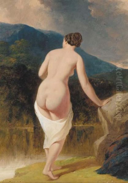 The Silent Pool Oil Painting by William Etty