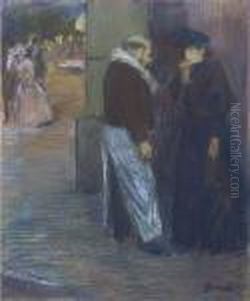 Nocturne Oil Painting by Jean-Louis Forain