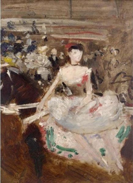 Woman Riding Side-saddle Oil Painting by Jean-Louis Forain