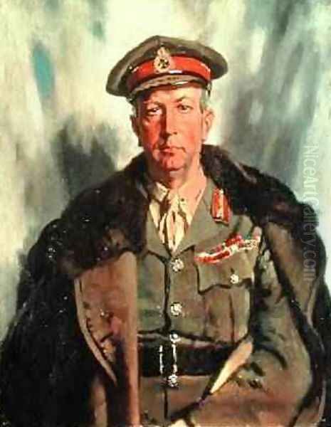 Lieutenant-General Sir A.W. Currie 1875-1933 c.1918 Oil Painting by Sir William Newenham Montague Orpen