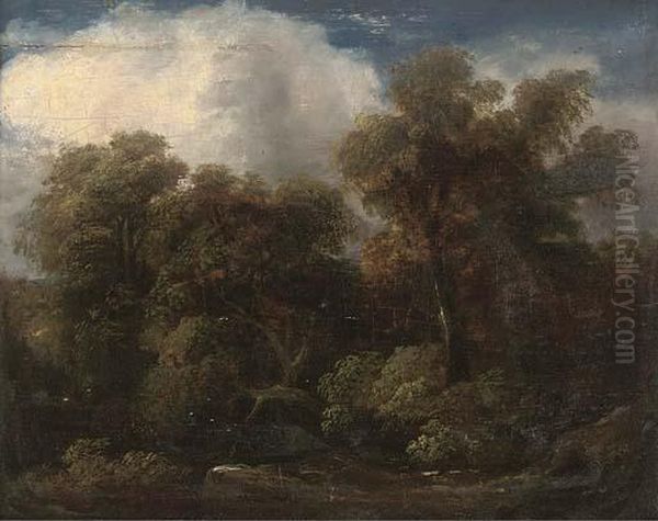 A Glade Oil Painting by Thomas Gainsborough