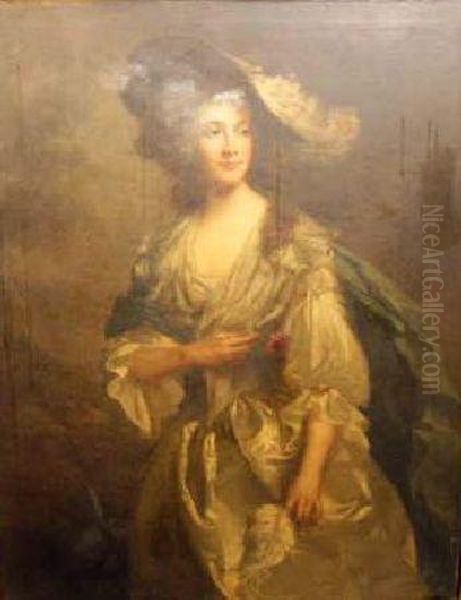 Portrait Of An Elegant Lady Oil Painting by Thomas Gainsborough