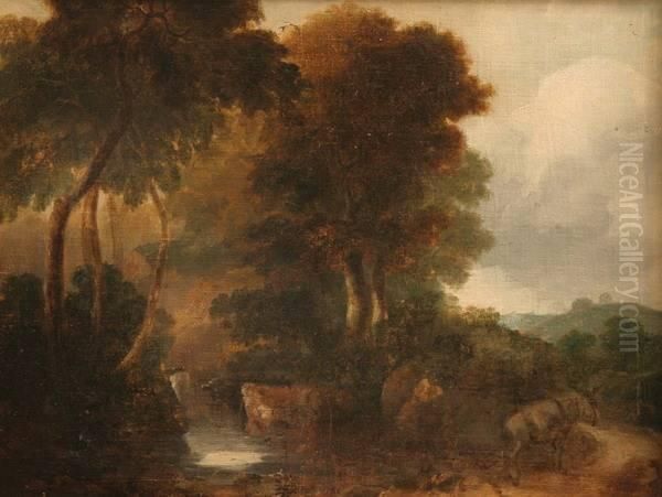 Pastoral Idyll Oil Painting by Thomas Gainsborough