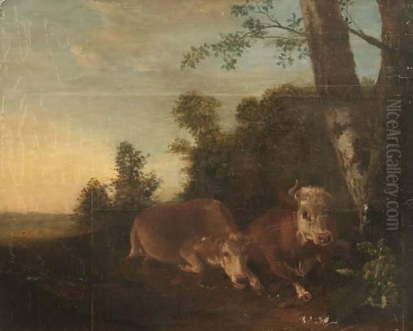 Cattle Reclining Among Trees Oil Painting by Thomas Gainsborough