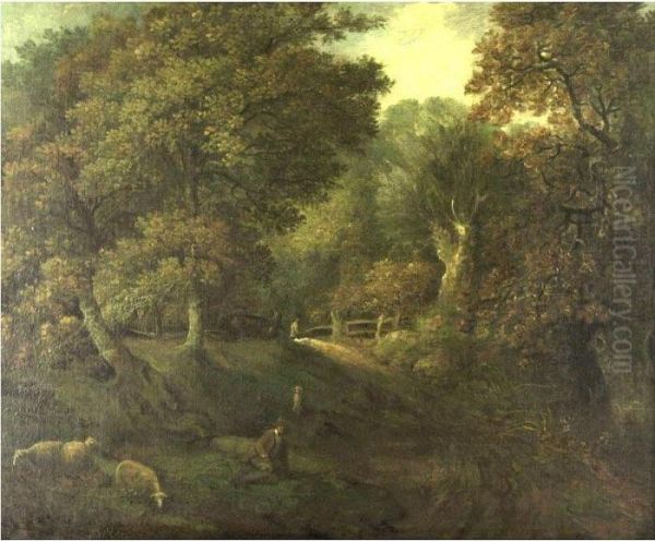 Shepherd Resting Oil Painting by Thomas Gainsborough