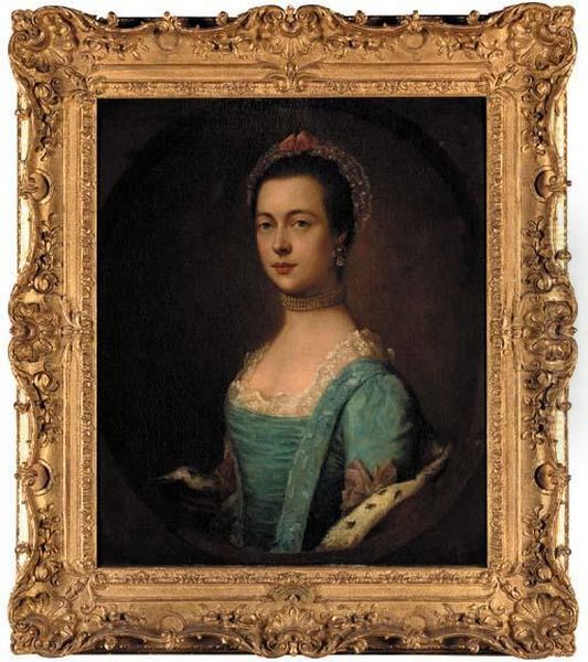 Portrait Of A Lady Said To Be Mrs. William Talbot Baker Oil Painting by Thomas Gainsborough