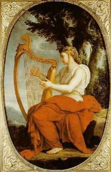 Calliope Oil Painting by Eustache Le Sueur