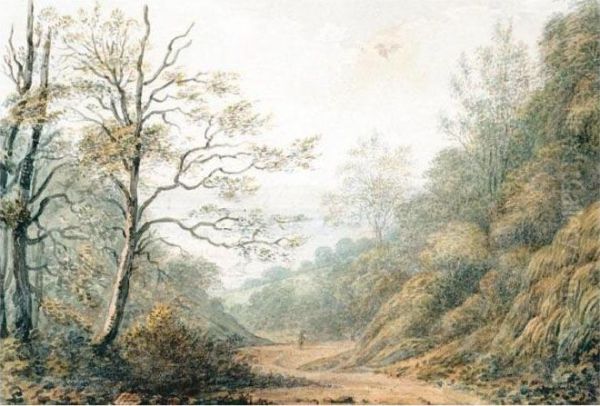 Near Fairlight, Hastings Oil Painting by John Glover