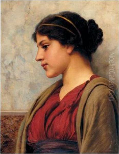 A Classical Beauty by John William Godward