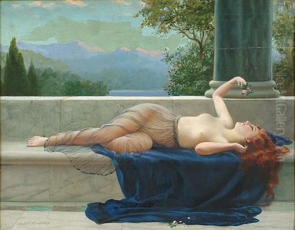 Contemplation Oil Painting by John William Godward