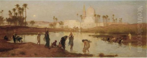 The Water Carriers Oil Painting by Frederick Goodall