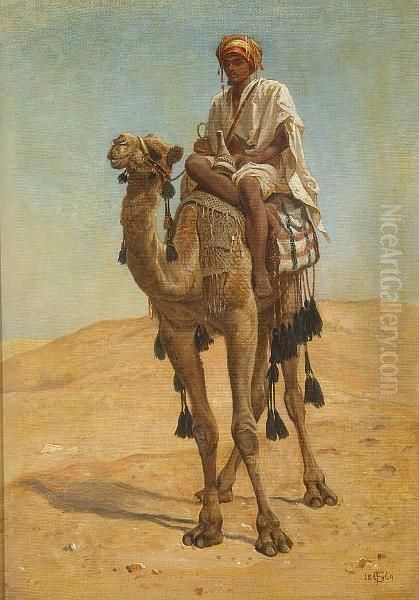 A Bedouin Chief Oil Painting by Frederick Goodall