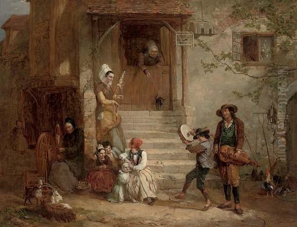 The Troubadours Oil Painting by Frederick Goodall