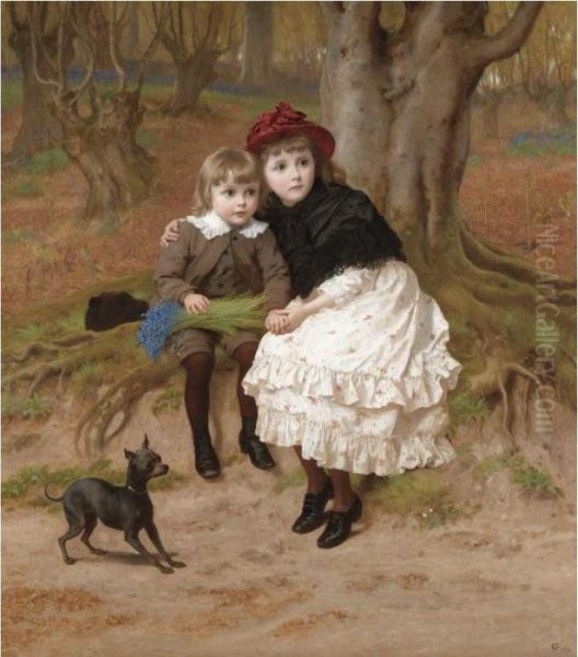 Trespassers Oil Painting by Frederick Goodall