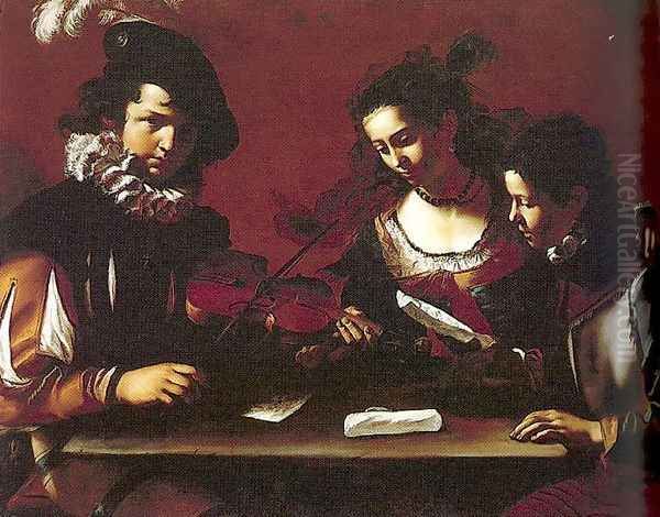 The Concert 1630-40 Oil Painting by Mattia Preti