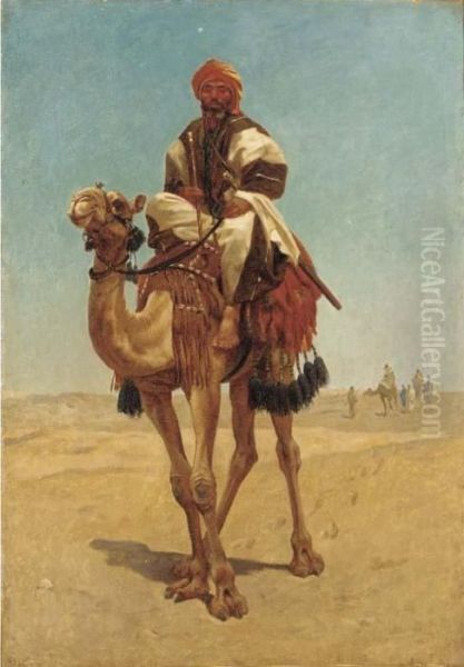 The Camel Train Oil Painting by Frederick Goodall