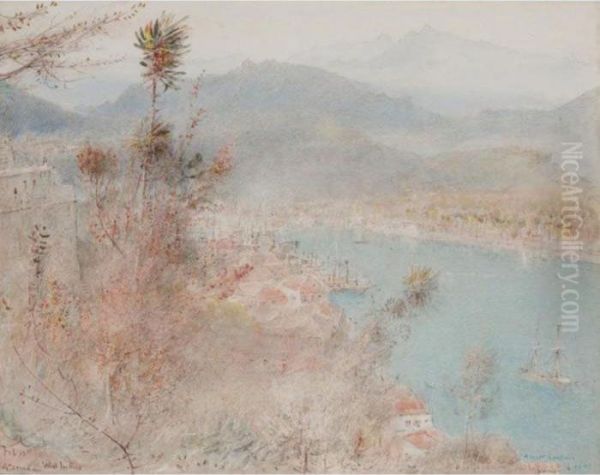 A View Of Grenada, West Indies Oil Painting by Albert Goodwin