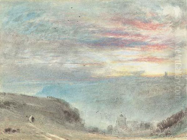 Hastings Oil Painting by Albert Goodwin